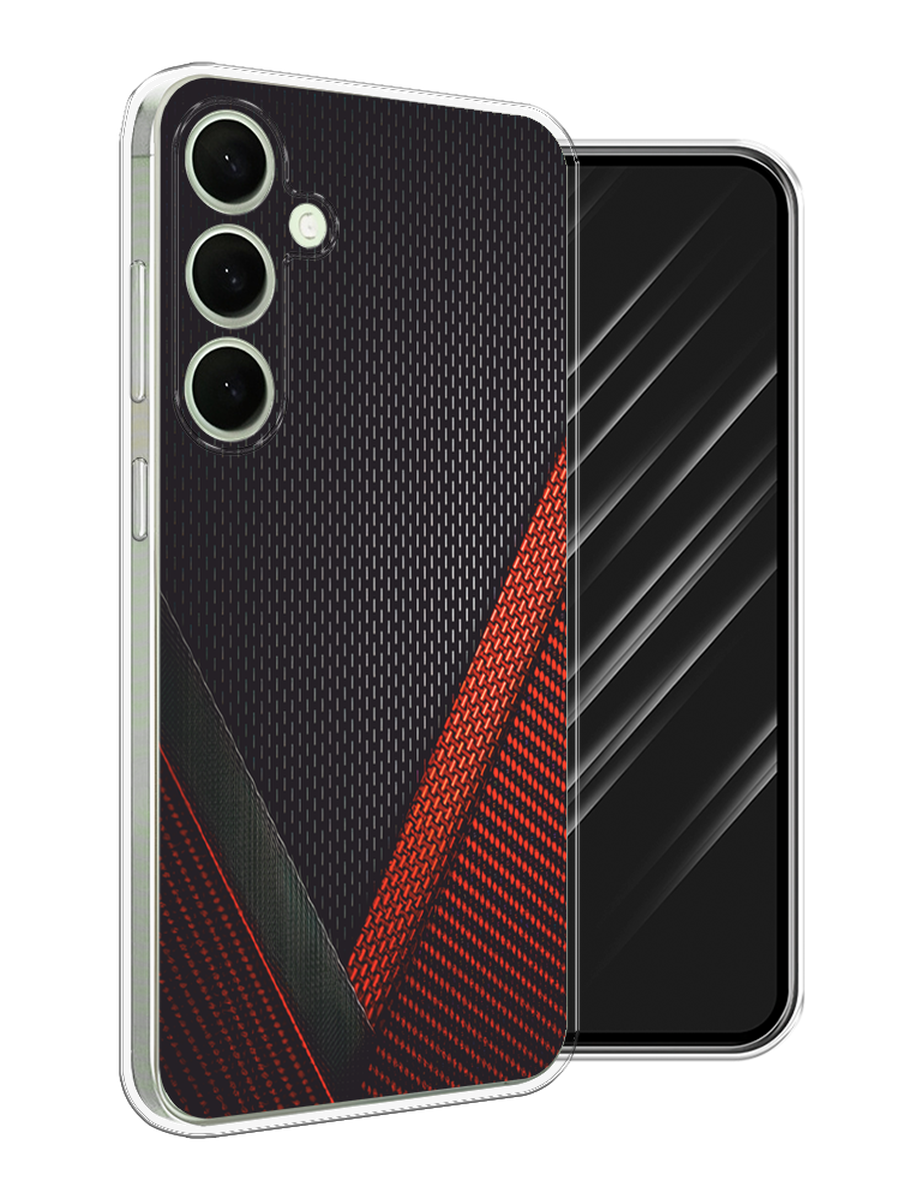 

Чехол Awog на Samsung Galaxy S25 Plus "Красный карбон", Черный;красный, 2110450-1
