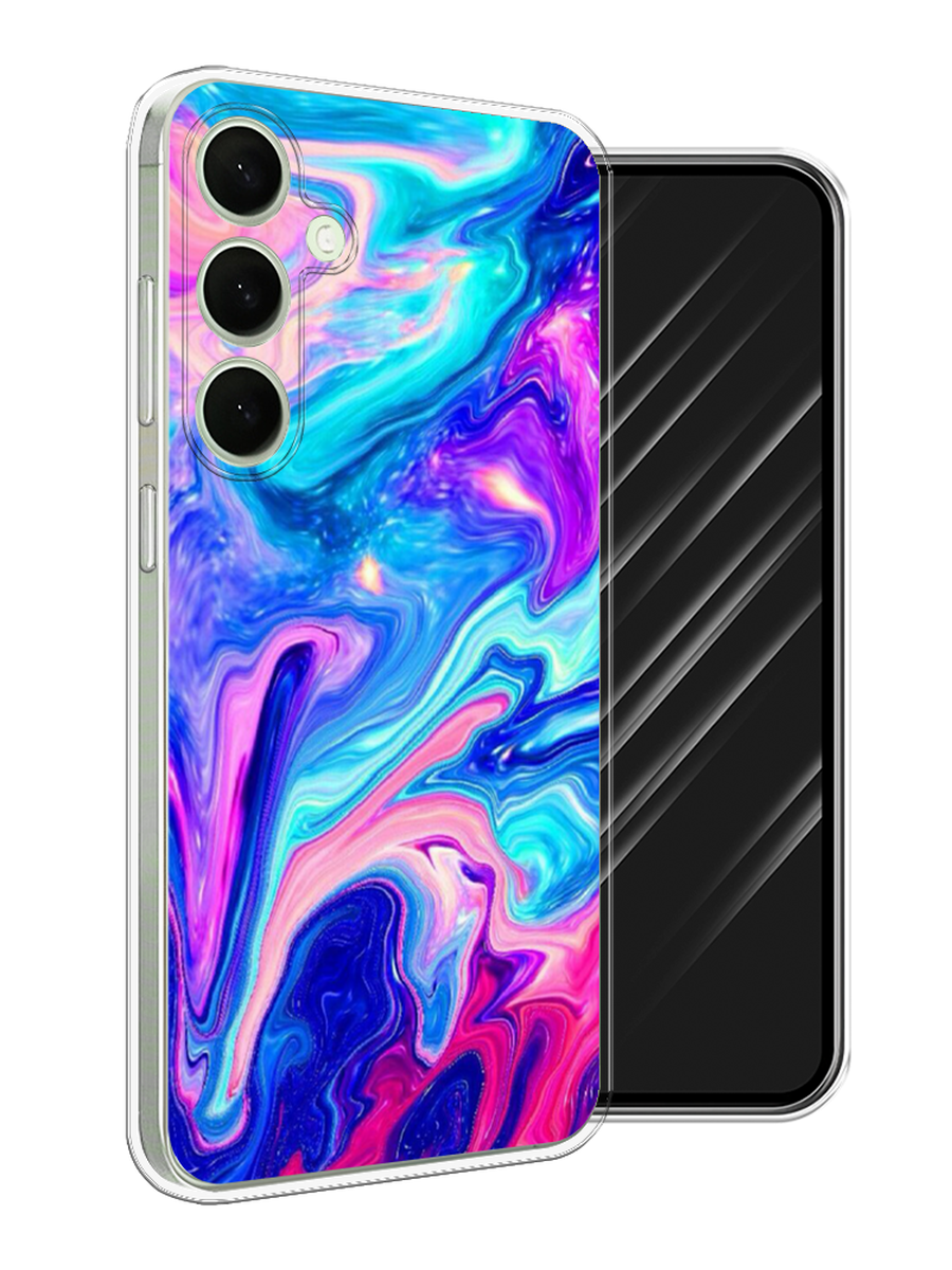 

Чехол Awog на Samsung Galaxy S25 Plus "Потеки краски", Розовый, 2110450-1