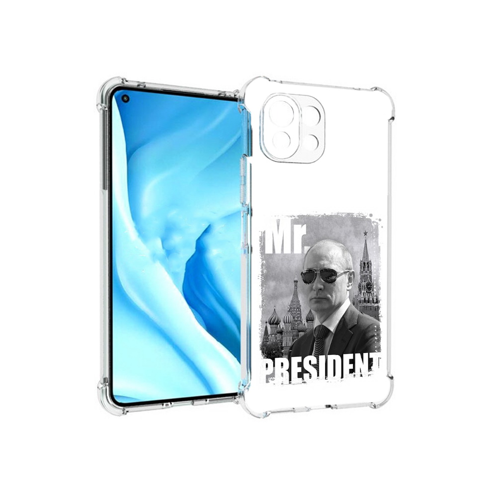 

Чехол MyPads Tocco для Xiaomi Mi 11 Lite Путин (PT159462.256.141), Прозрачный, Tocco