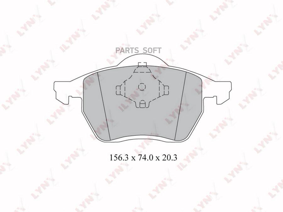 

Колодки торм.VW SHARAN 1.8T-2.8 1995-2010 FORD GALAXY 1. LYNXAUTO BD-3023
