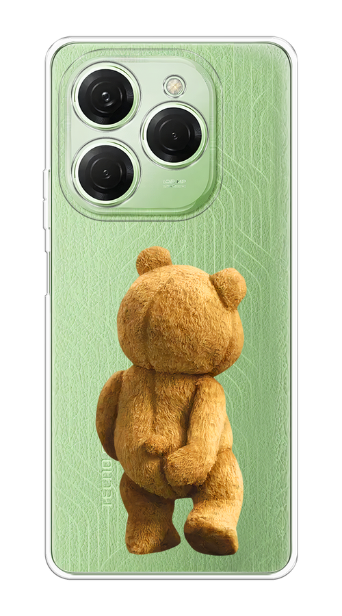 

Чехол на Tecno Spark 20 Pro "Медвежья спина", Коричневый;прозрачный, 304850-1