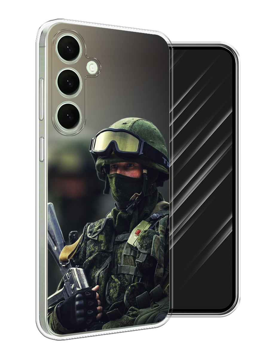 

Чехол Awog на Samsung Galaxy S25 Plus "Солдат", Зеленый;серый, 2110450-1