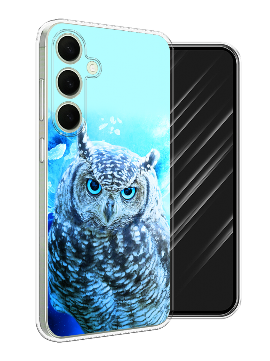 

Чехол Awog на Samsung Galaxy S25 Plus "Сова арт 7", Синий;голубой, 2110450-1