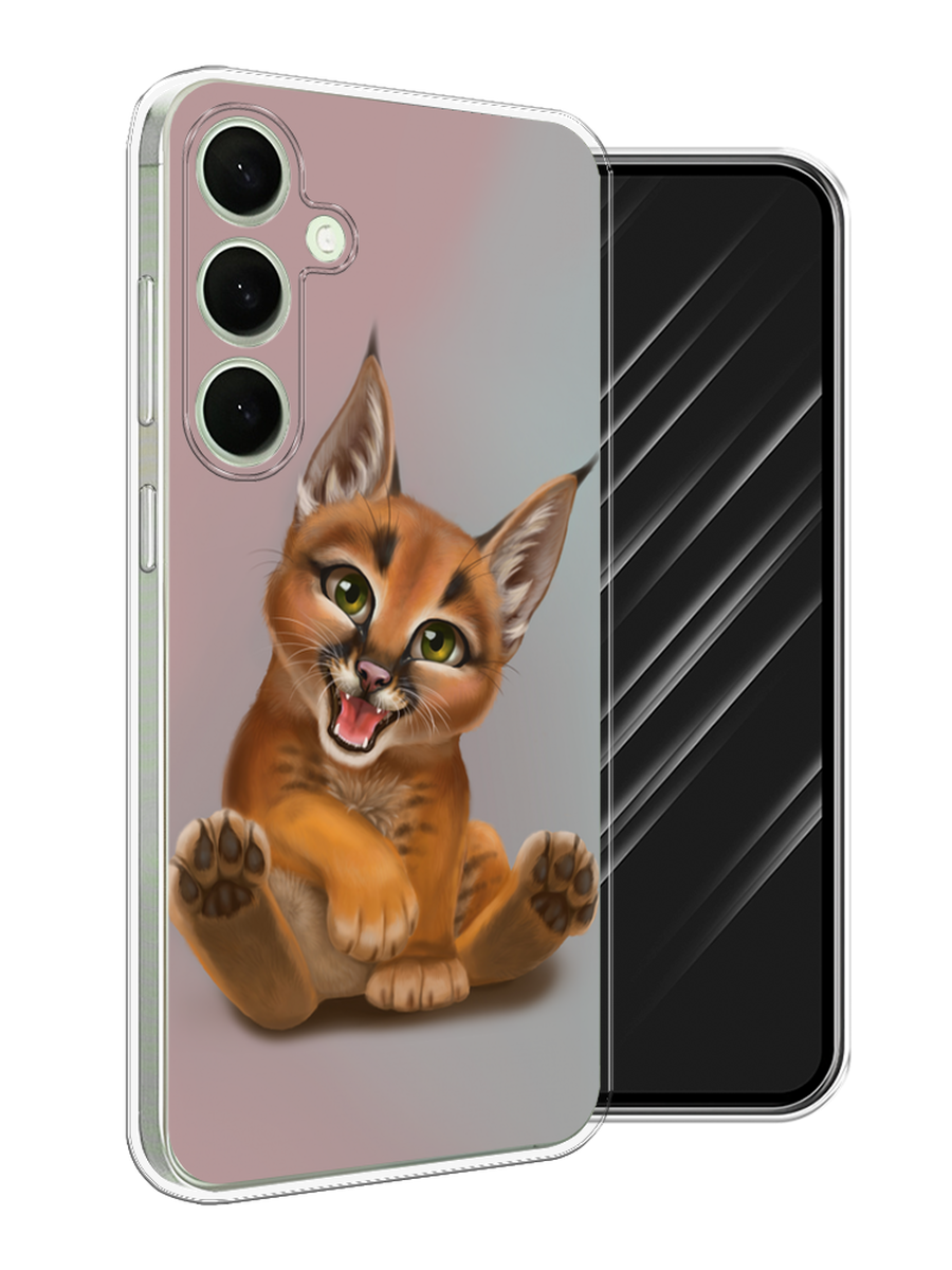 

Чехол Awog на Samsung Galaxy S25 Plus "Малыш рыси", Оранжевый;серый, 2110450-1
