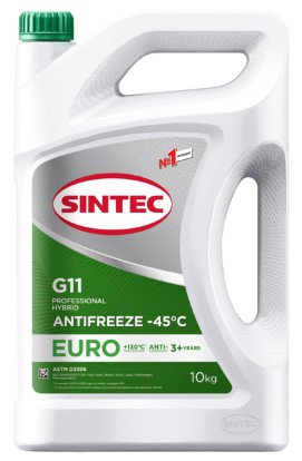 

Антифриз Sintec Euro Зеленый G11 (-45) 10 Кг SINTEC арт. 990570