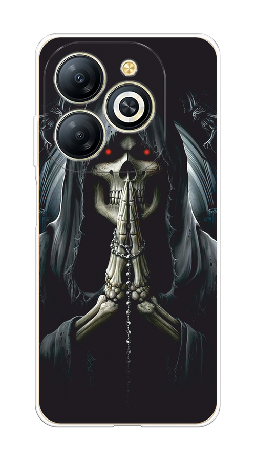 

Чехол на Infinix Smart 8 Plus "Молитва", Серый, 3105550-1