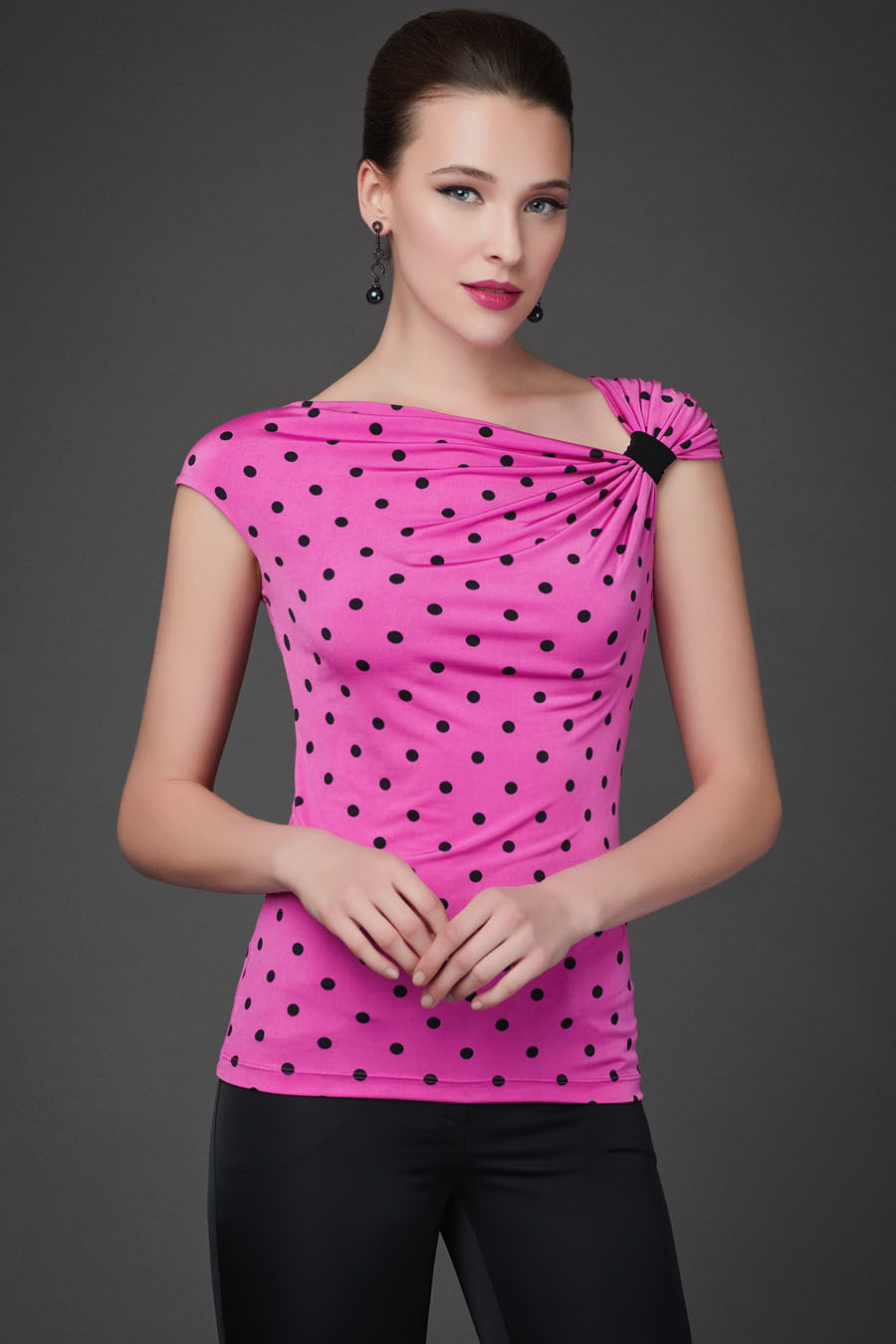 Блуза женская Арт-Деко L-1157 розовая 44 RU