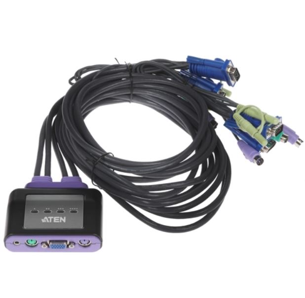 фото 4-х портовый kvm/audio переключатель atn-cs64a 4 port kvm switch with audio. 0 aten