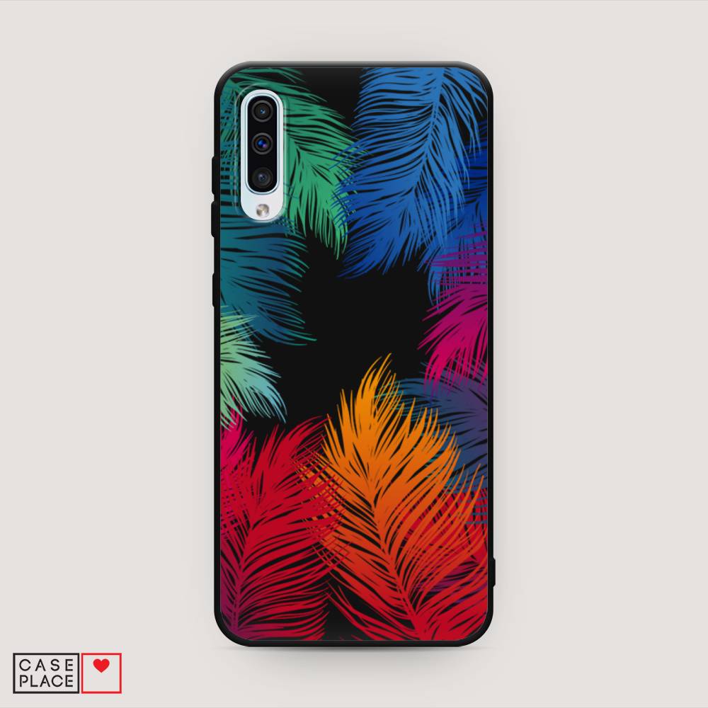 

Чехол Awog на Samsung Galaxy A50/A30S "Рамка из перьев", Разноцветный, 27752-1