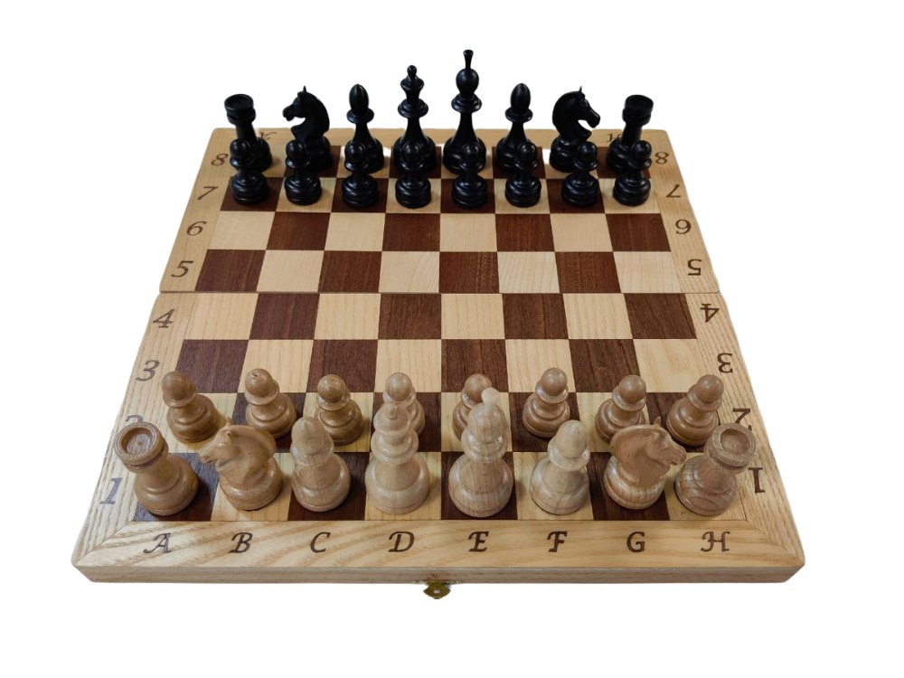 Шахматы Lavochkashop деревянные интарсия с фигурами из бука с утяжелением st5pr