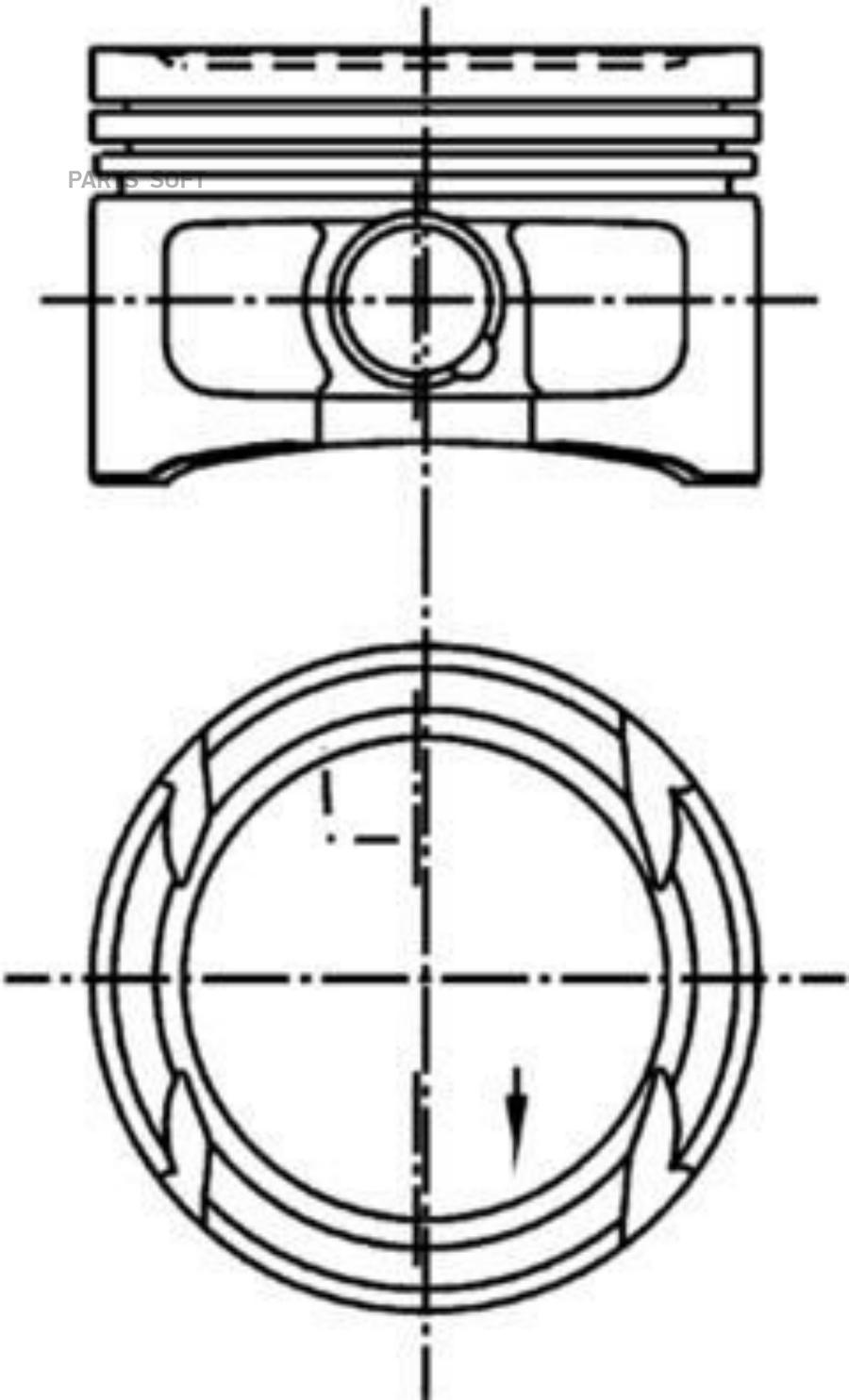 

Поршнекомплект Vw/Seat/Skoda 1.2I 12V Azq/Bme D76.51+0.50 Ks (99 909 620)