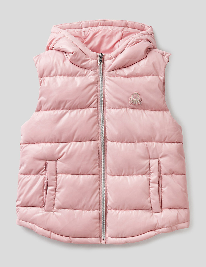 

Жилет детский United Colors of Benetton 21A_2EO05G2M0_223 розовый р.M, 21A_2EO05G2M0_223
