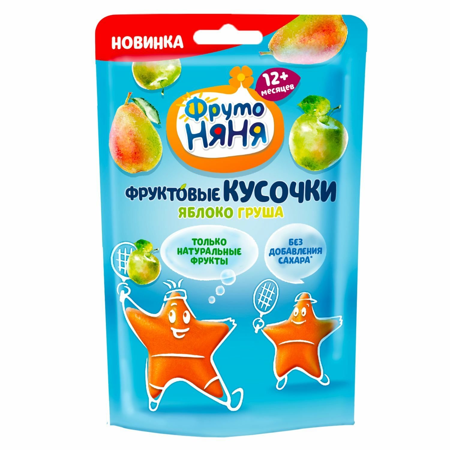 фото Фрутоняня кусочки фруктовые яблоко-груша с 12 м - 15 г