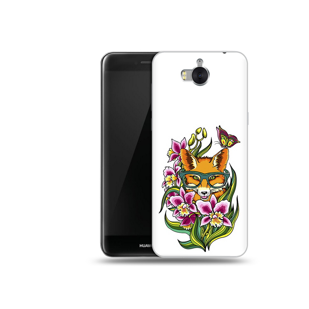 

Чехол MyPads Tocco для Huawei Y5 Лиса в цветах (PT91582.58.108), Прозрачный, Tocco