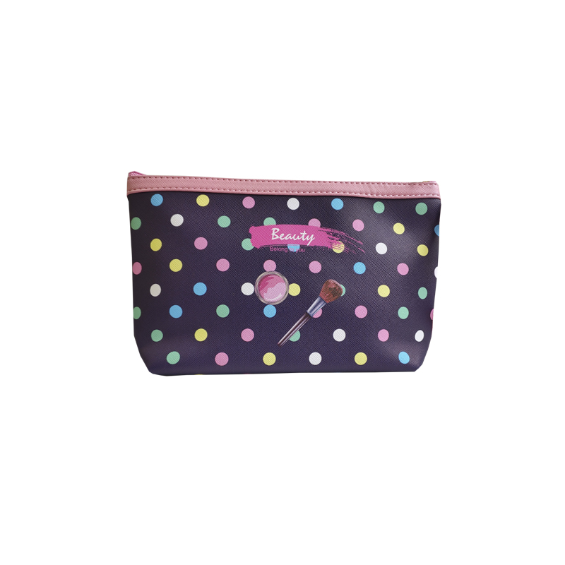 

Косметичка женская Greenwich Products Beauty горох на чёрном, Черный;розовый, Beauty