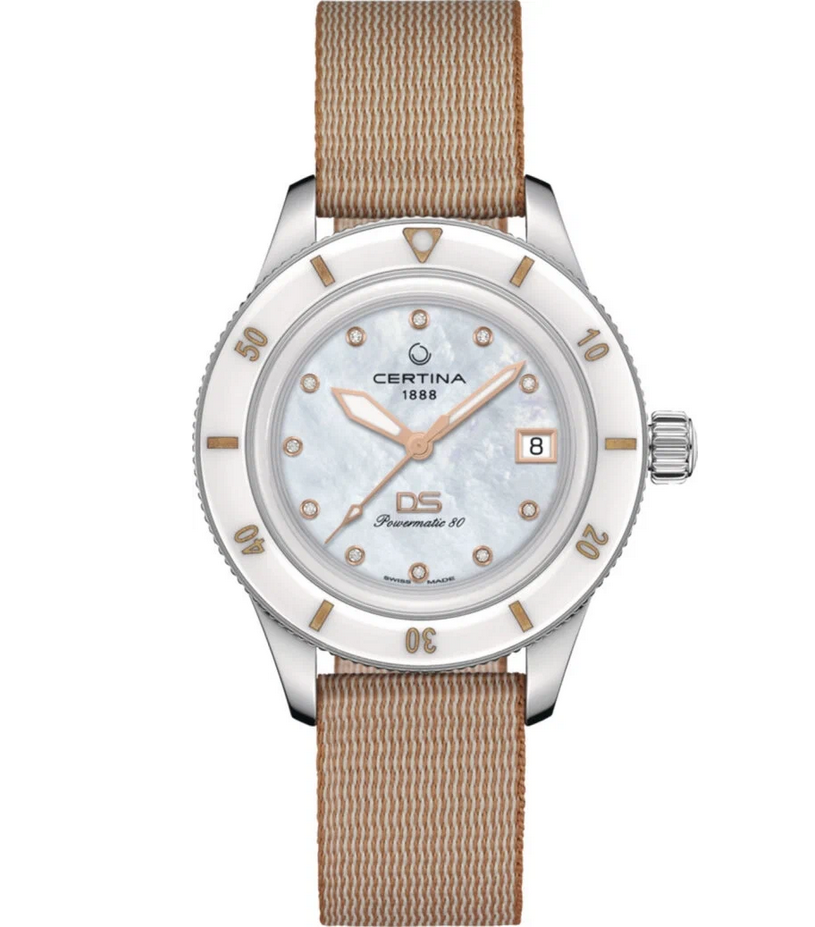

Наручные часы женские CERTINA C036.207.18.106.00 бежевые, C036.207.18.106.00