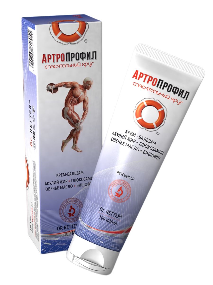 Крем-бальзам Спасательный круг Артропрофил для тела, мышц и суставов 100 мл