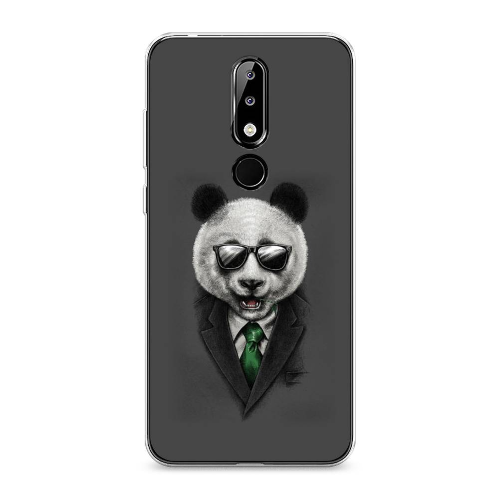 

Чехол Awog на Nokia 5.1 Plus (X5) / Нокиа 5.1 Plus (X5) "Деловая панда", Серый;зеленый, 121950-10