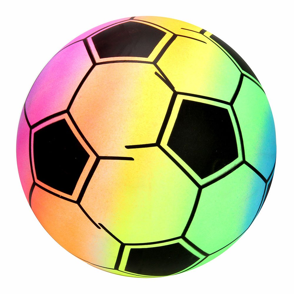 фото Футбольный мяч 133-026 №4 rainbow nobrand