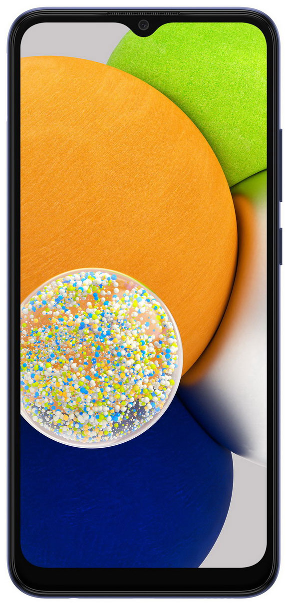 фото Смартфон samsung galaxy a03 32gb sm-a035fzbdskz синий 3/32gb синий (a035fzbdskz)