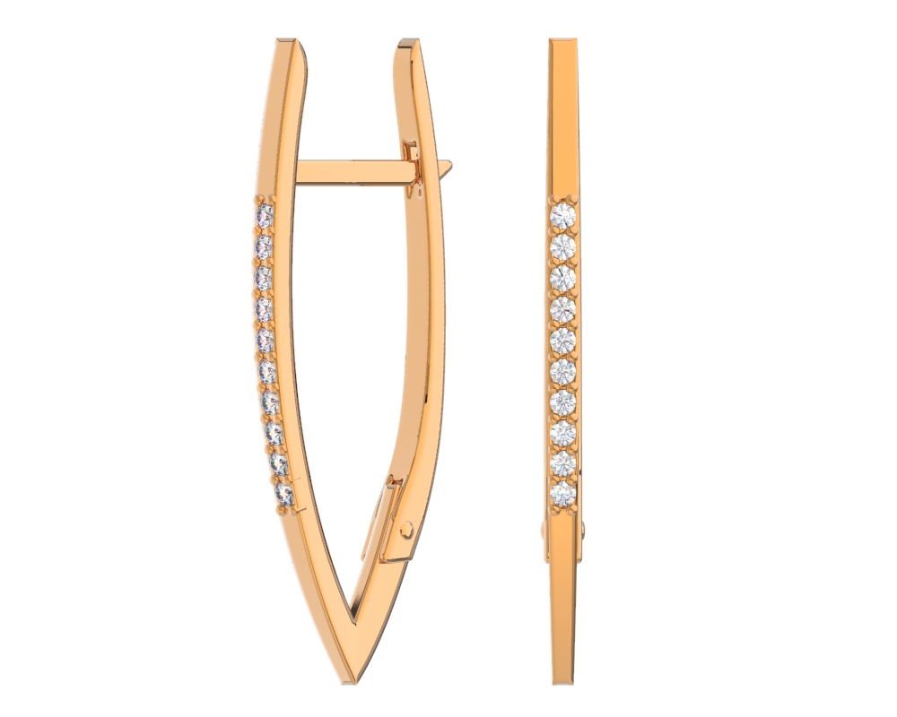 

Серьги из золота с фианитом POKROVSKY JEWELRY 0201345-00770, 0201345-00770