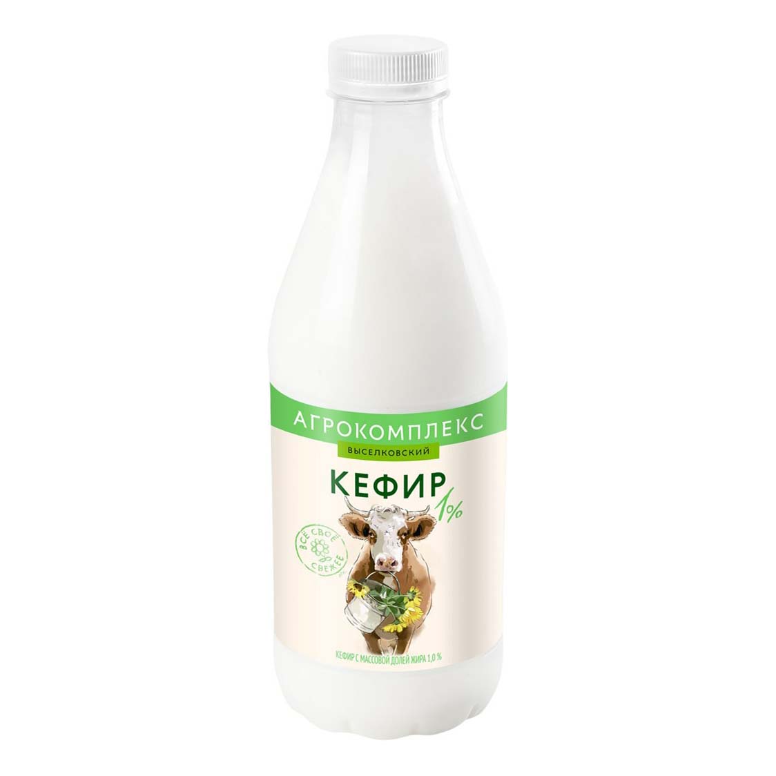 

Кефир Агрокомплекс Натуральные Продукты 1% 900 мл