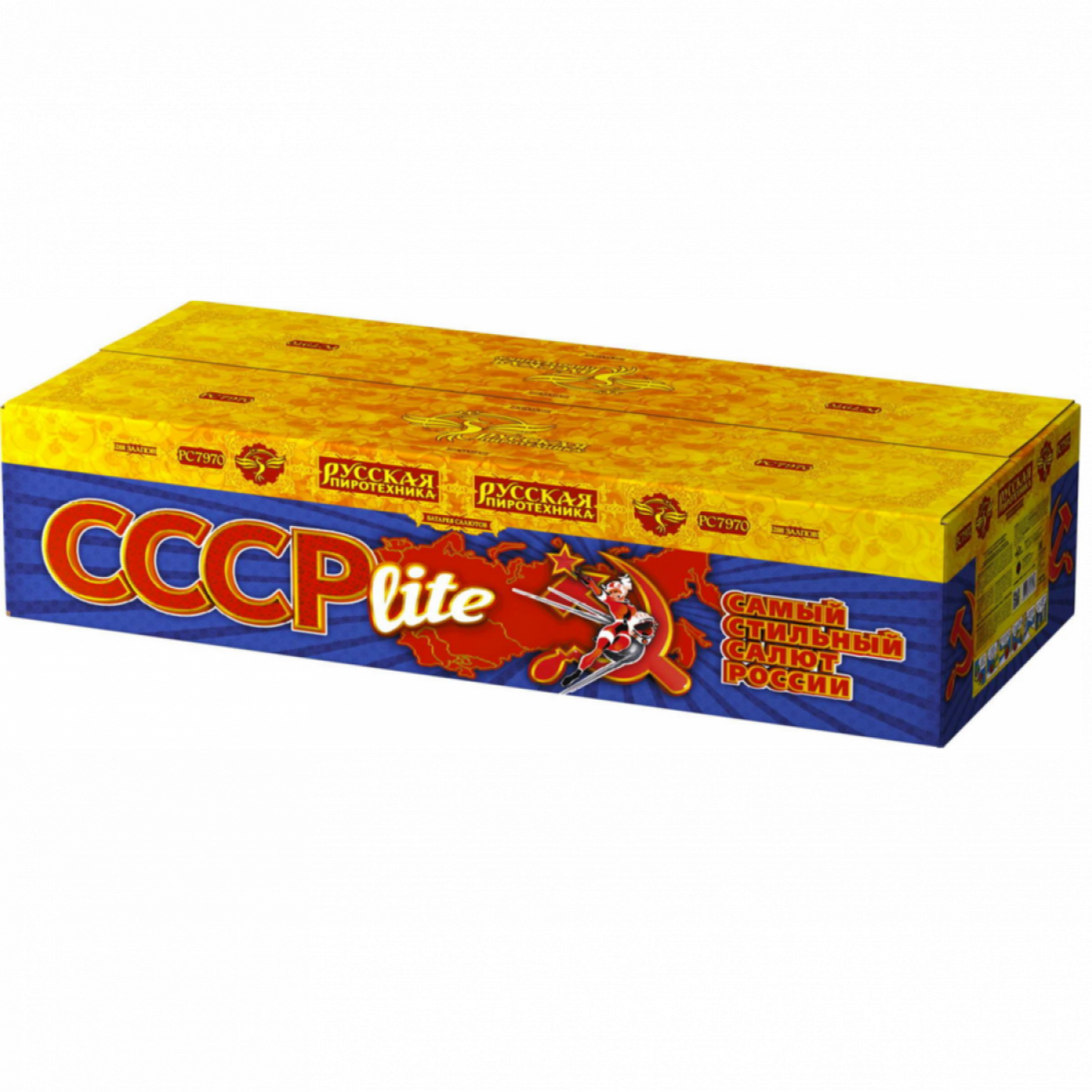 

Батарея салютов Русская пиротехника СССР lite РС7970 288 залпов, СССР lite