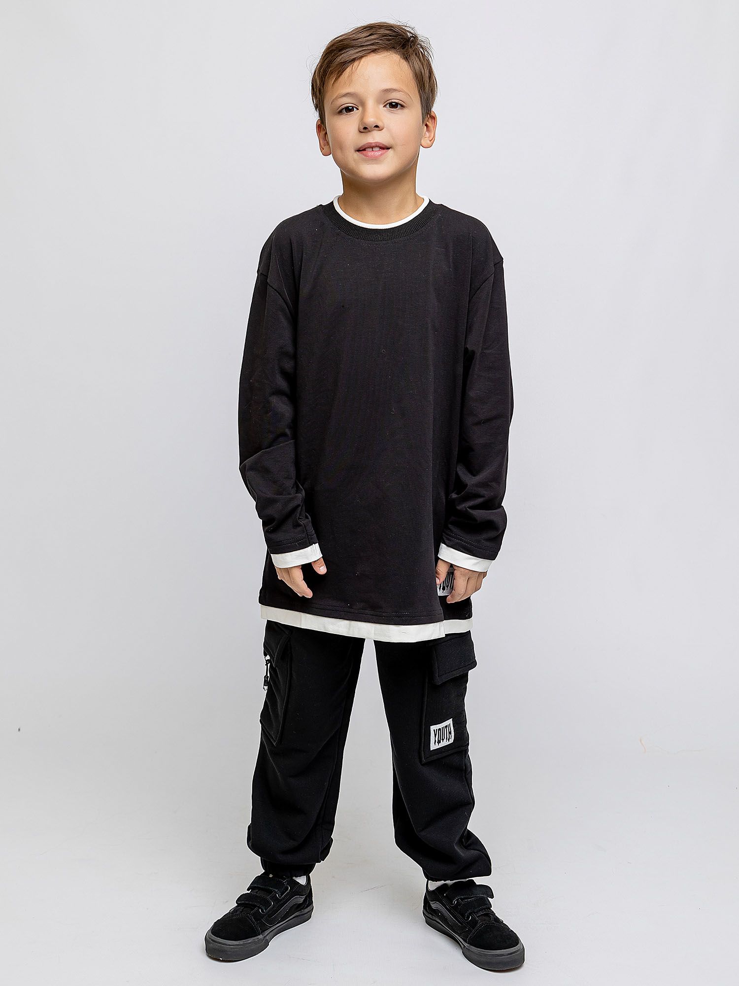 

Лонгслив Batik 009_БПО, черный, 146, 009_БПО