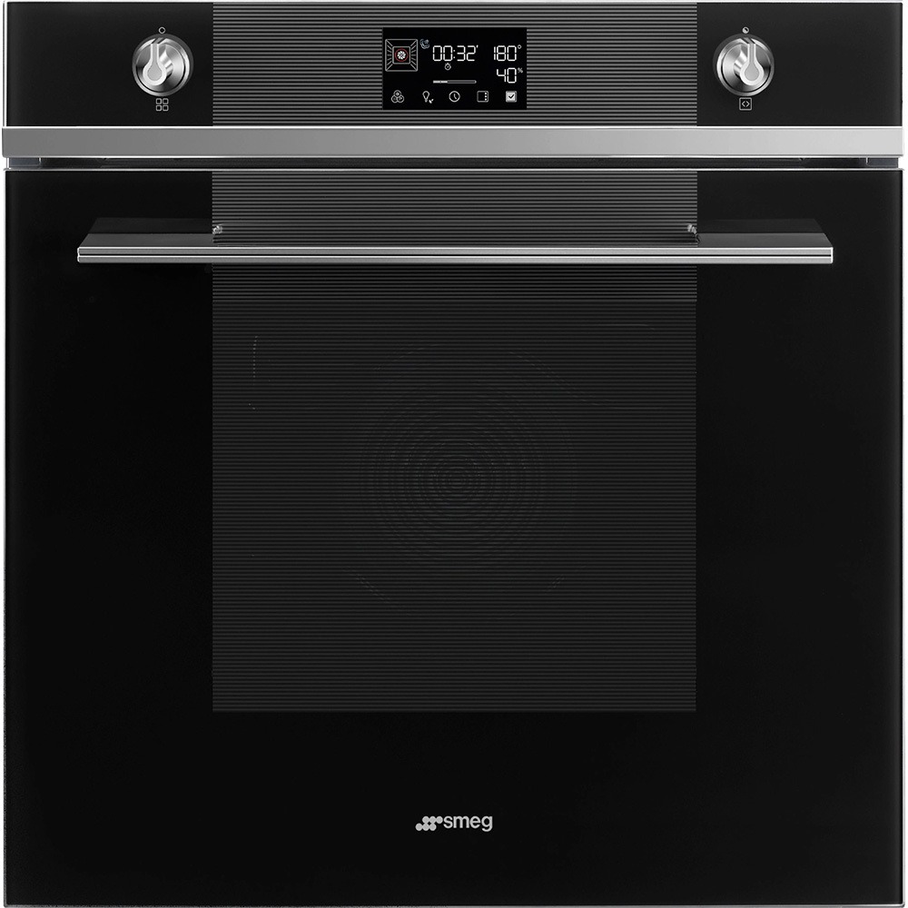 фото Встраиваемый электрический духовой шкаф smeg sop6102s2pn linea black