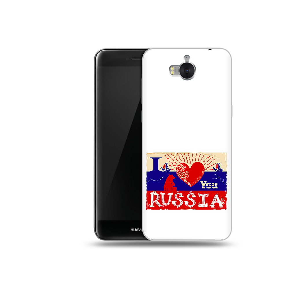 

Чехол MyPads Tocco для Huawei Y5 Люблю Россию (PT91582.58.112), Прозрачный, Tocco