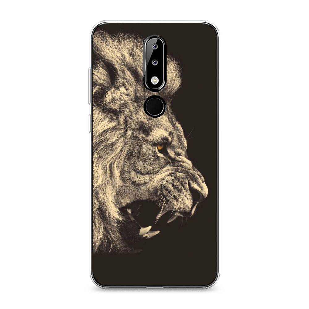 

Чехол Awog на Nokia 5.1 Plus (X5) / Нокиа 5.1 Plus (X5) "Львиный рык 2", Бежевый;черный, 121950-1