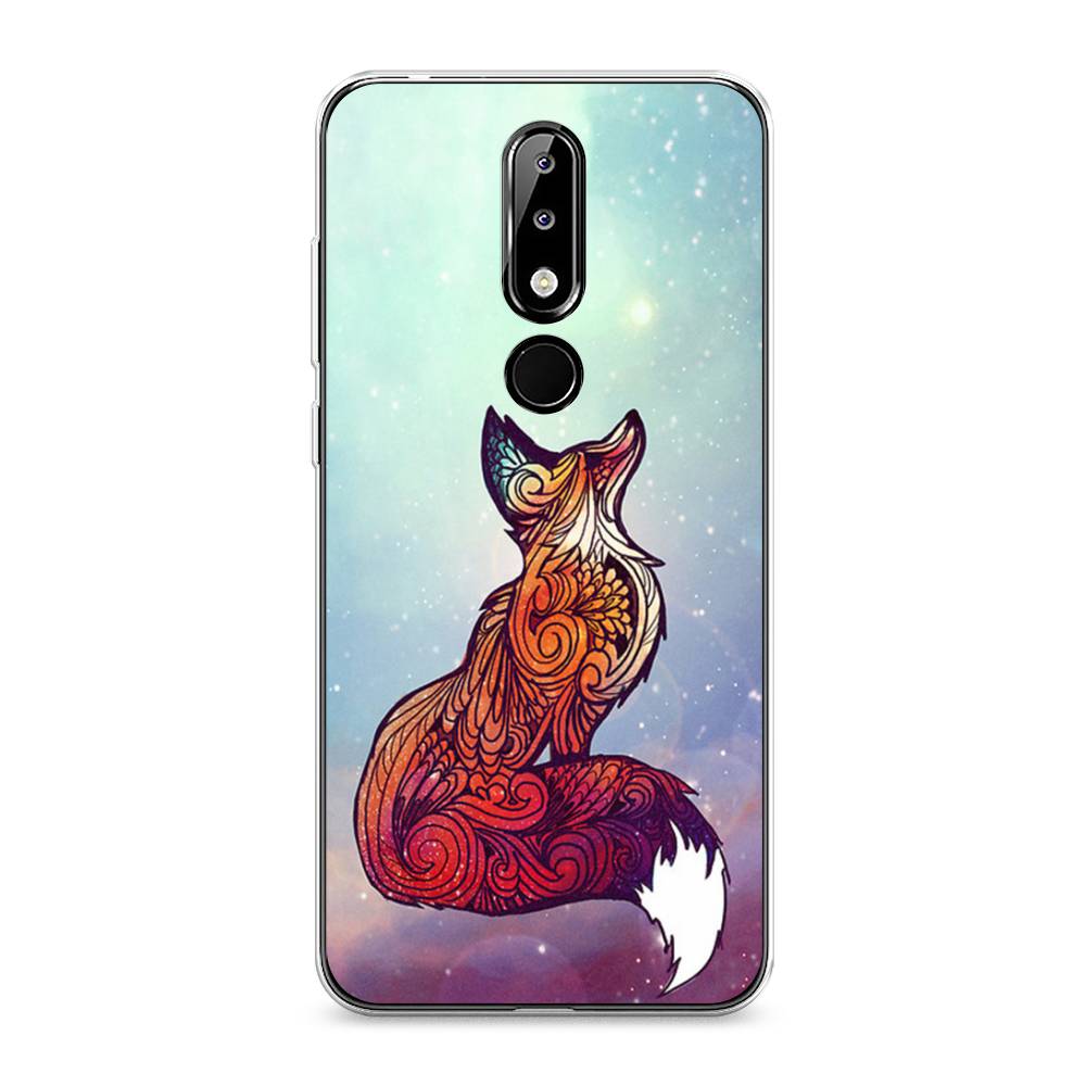 

Чехол Awog на Nokia 5.1 Plus (X5) / Нокиа 5.1 Plus (X5) "Лиса 1", Голубой;фиолетовый, 121950-1