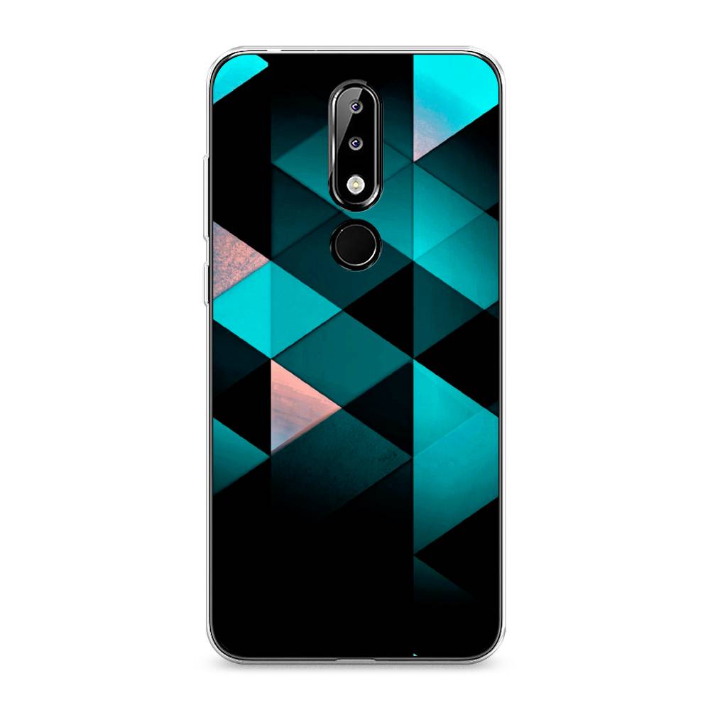 

Чехол Awog на Nokia 5.1 Plus (X5) / Нокиа 5.1 Plus (X5) "Геометрия 16", Голубой;черный, 121950-3