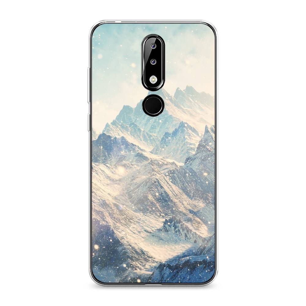 

Чехол Awog на Nokia 5.1 Plus (X5) / Нокиа 5.1 Plus (X5) "Горы 4", Голубой, 121950-4