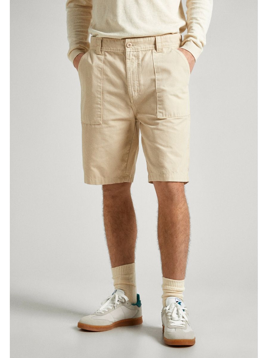 

Повседневные шорты мужские Pepe Jeans London PE122F083 бежевые 38, Бежевый, PE122F083
