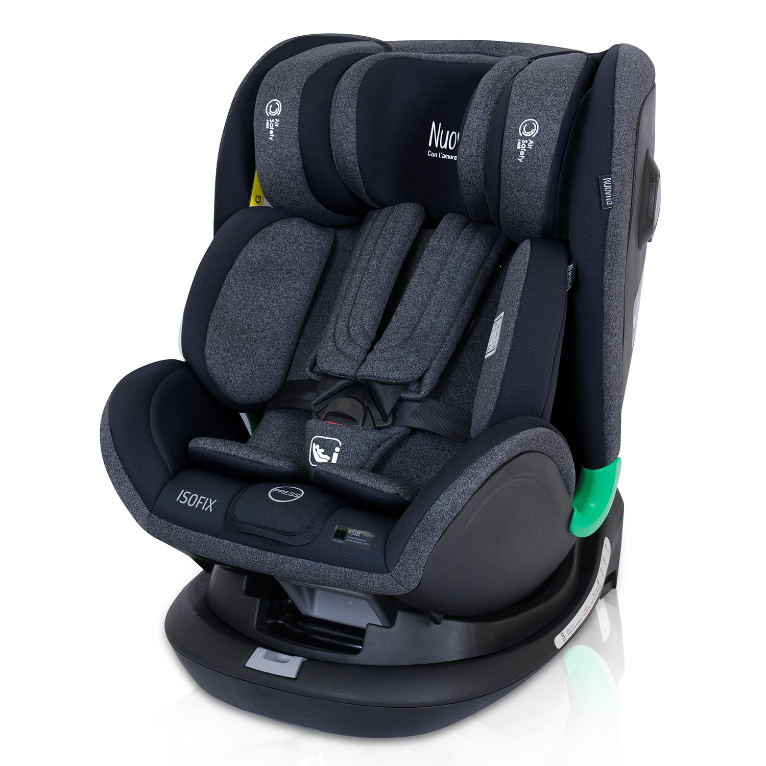 фото Автокресло nuovita maczione nis2-1 isofix, группа 0+/1/2/3, до 36 кг (nero/чёрный)