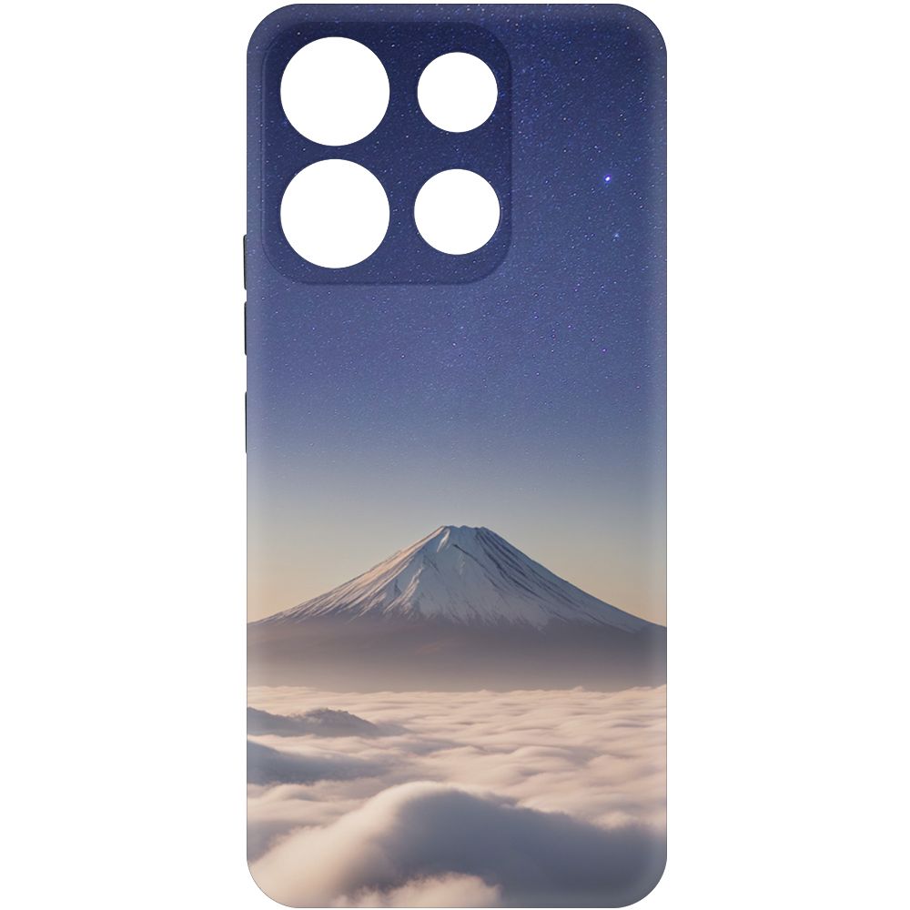 

Чехол-накладка Krutoff Soft Case Япония, Фудзияма для ITEL A60 черный