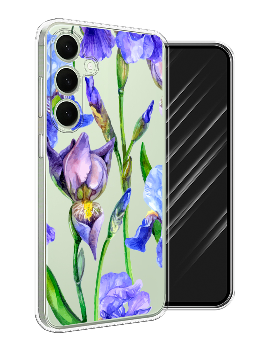 

Чехол Awog на Samsung Galaxy S25 Plus "Синие ирисы", Фиолетовый;голубой;зеленый, 2110450-1