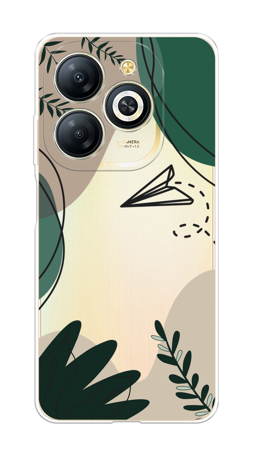 

Чехол на Infinix Smart 8 Plus "Secret Garden", Зеленый;бежевый;черный, 3105550-1