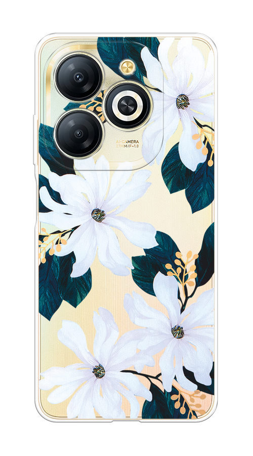 

Чехол на Infinix Smart 8 Plus "Delilah Flower", Зеленый;белый, 3105550-1