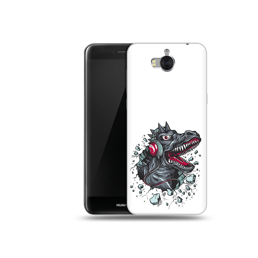 

Чехол MyPads Tocco для Huawei Y5 Нарисованный динозавр в наушниках (PT91582.58.124), Прозрачный, Tocco