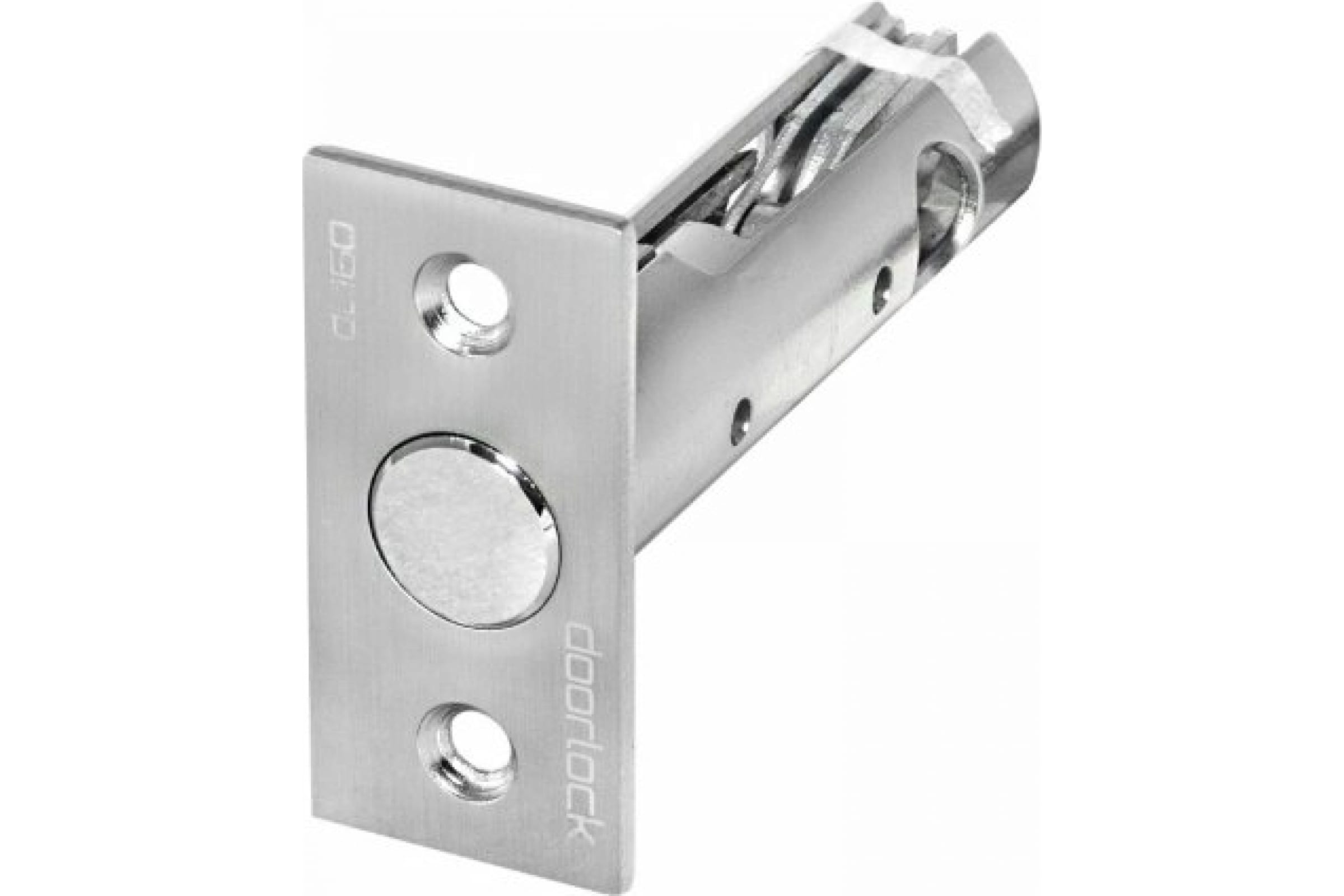 DOORLOCK Задвижка дверная DL160/8/60 SN матовый никель, бэксет 60мм, шпиндель 8x8мм 75332