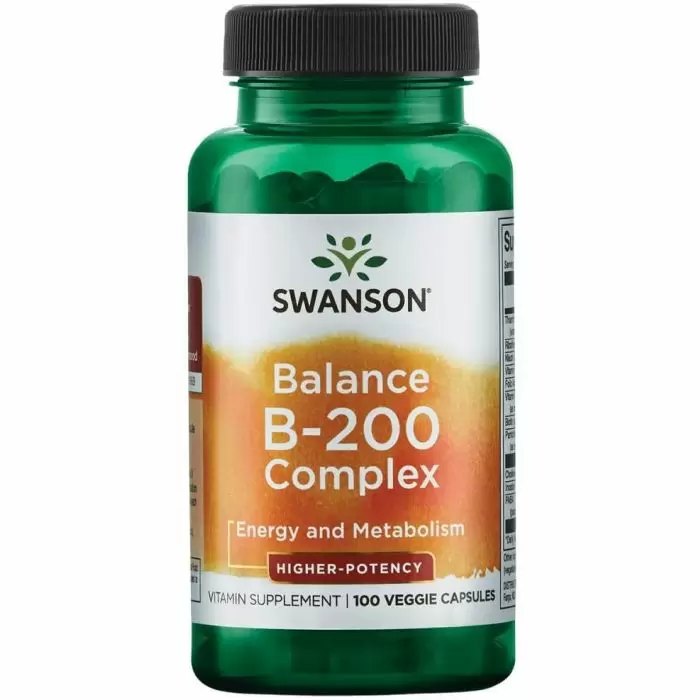 Комплекс витаминов группы B Swanson Balance B-200 Complex капсулы 100 шт.