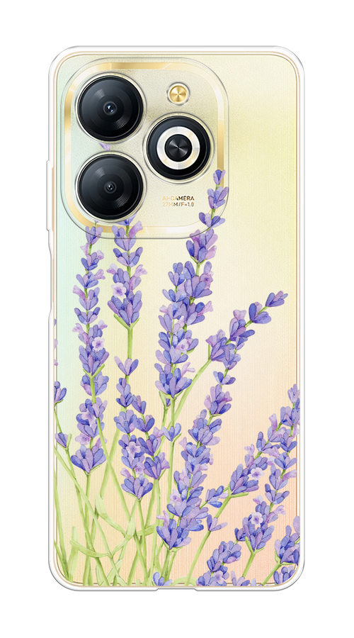 

Чехол на Infinix Smart 8 Plus "Лавандовые стебли", Фиолетовый;зеленый, 3105550-1
