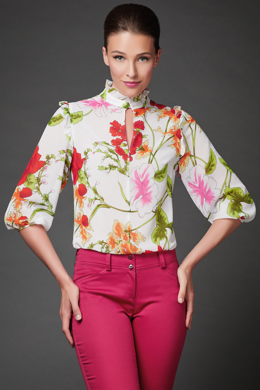 

Блуза женская Арт-Деко L-1162 белая 52 RU, Белый, L-1162