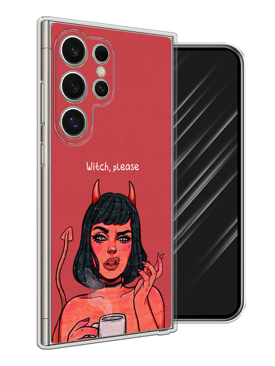 

Чехол Awog на Samsung Galaxy S25 Ultra "Evil Girl", Бордовый;черный, 2110550-1
