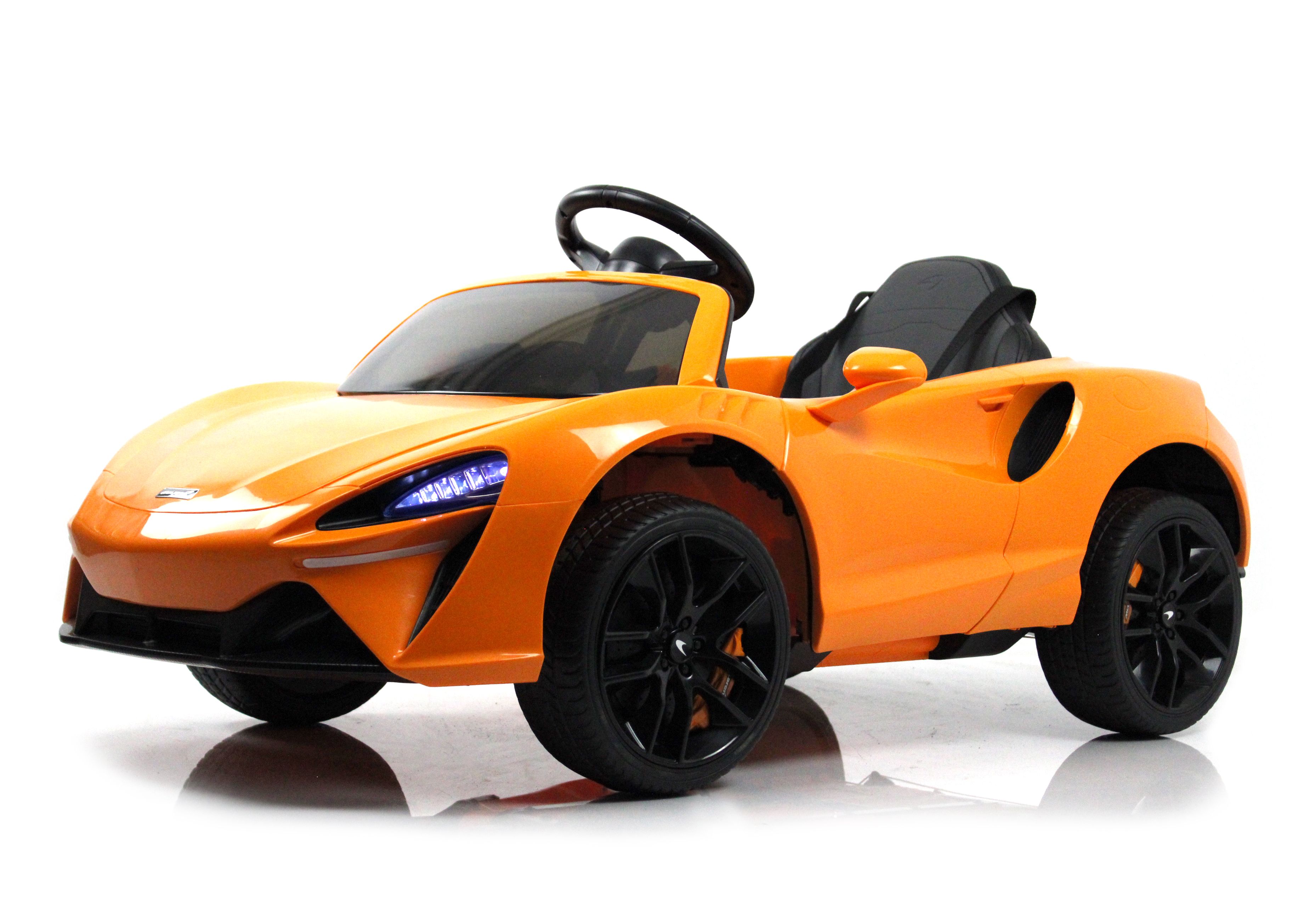 Детский электромобиль RIVERTOYS McLaren Artura P888BP, оранжевый 1 24 mclaren 765lt supercar alloy diecasts