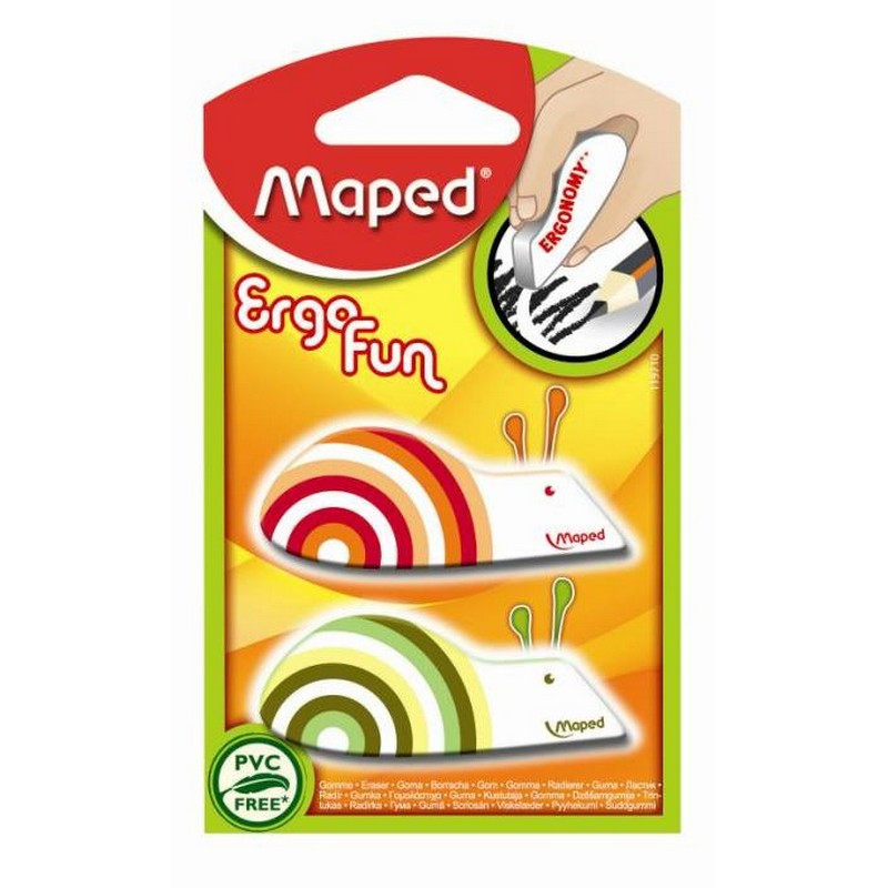 

Ластик Maped EgroFun, винил, фигурный, цв.в ассорт,2шт/блист.57,5х22,5х10мм, Разноцветный