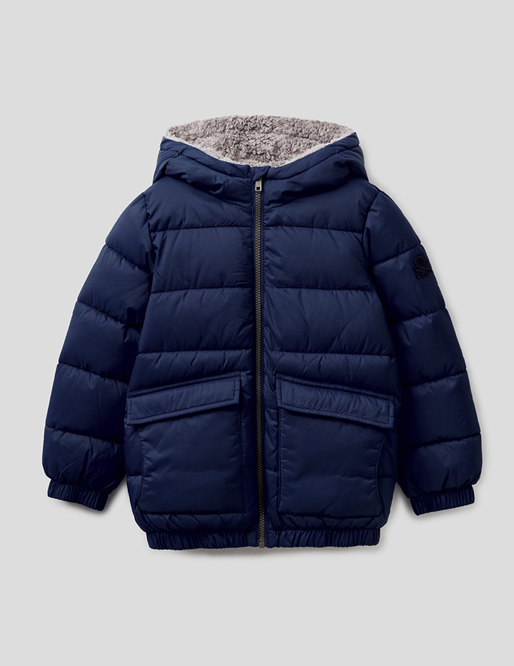 фото Куртка детская united colors of benetton 21a_2wu053ol0_252 синий р.xl