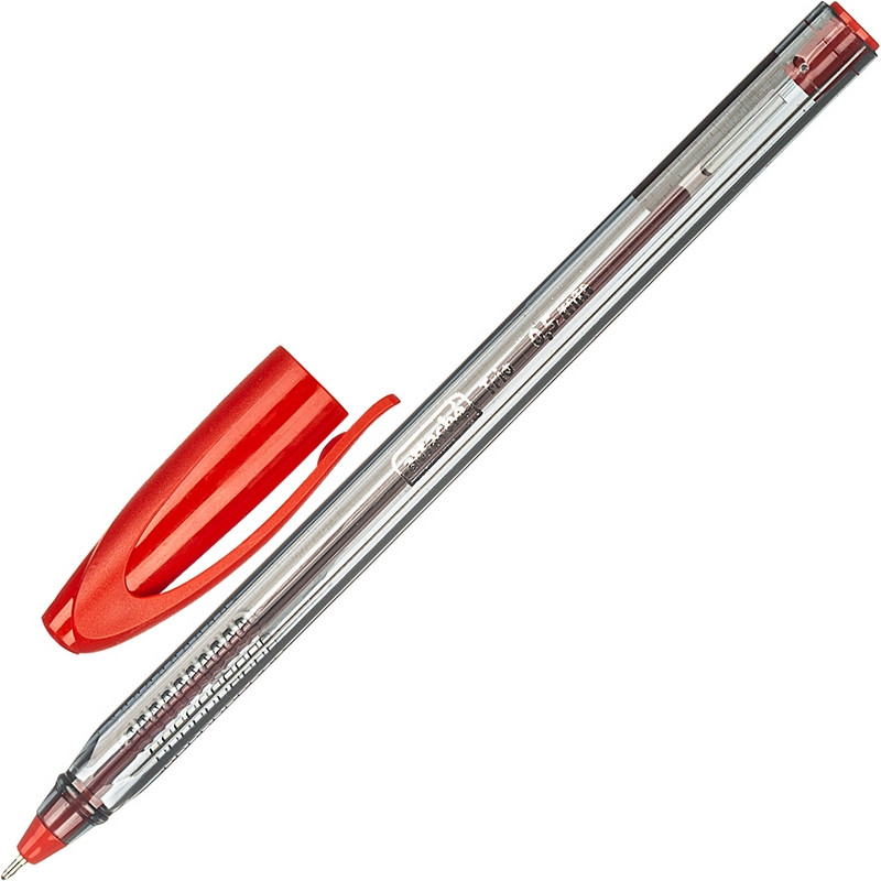 Ручка шариковая Attache Glide Trio, красная, 0,7 мм, 1 шт.